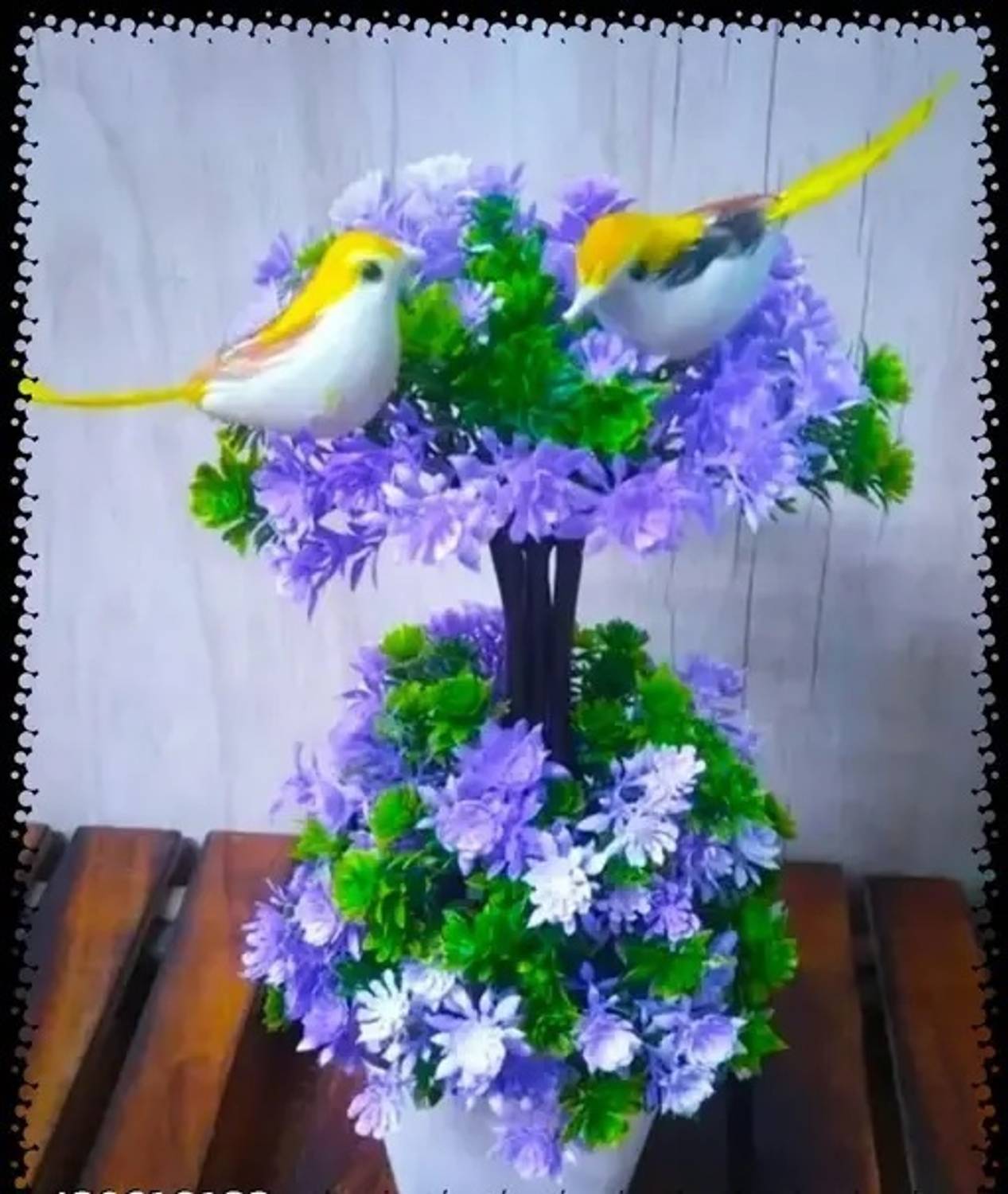 KanRaj artificial flowers for decoration Purple Wild Flower Artificial Flower with Pot