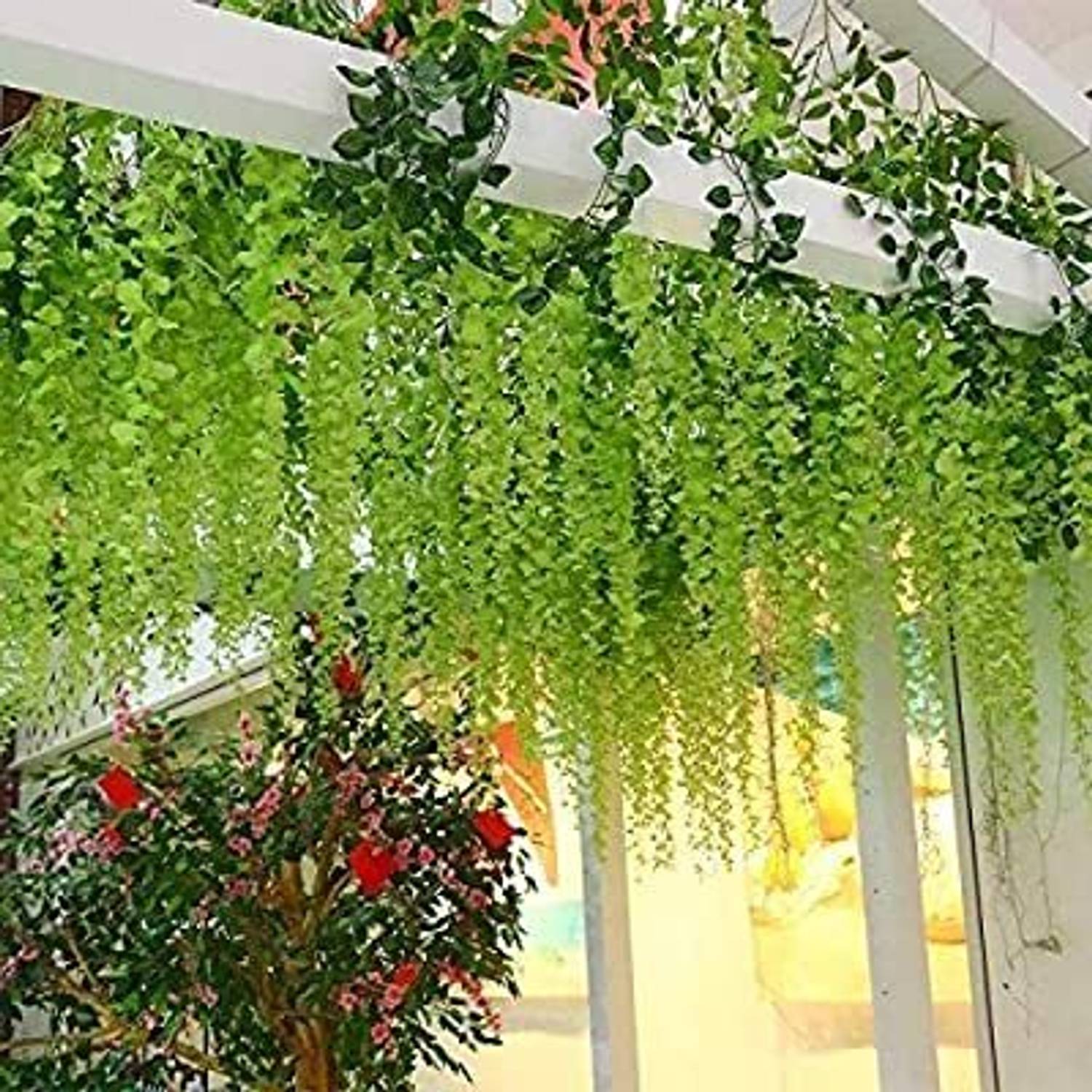 well art gallery Wisteria Hanging Flowers Hanging Garland Wedding