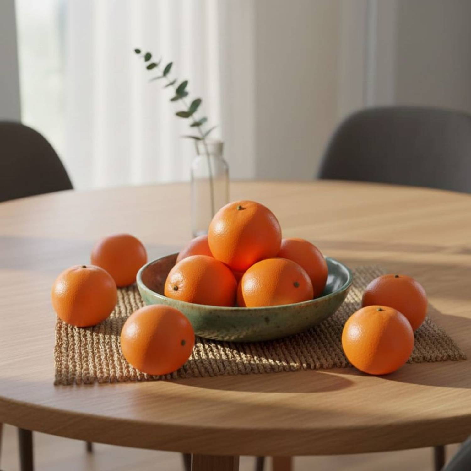 CLOUDEX Artificial Orange Fruits For Home,Hotel,Fruitshops and