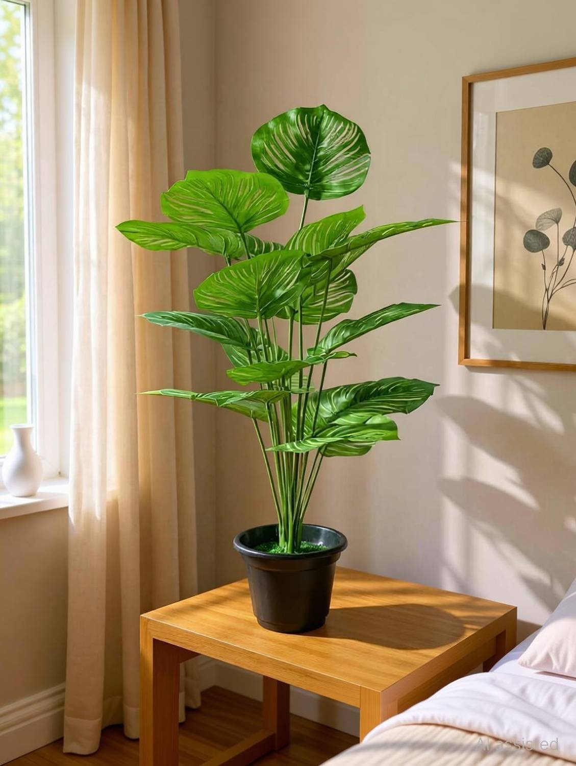 Buffels India 18leafe artificial plant Wild Artificial Plant  with Pot
