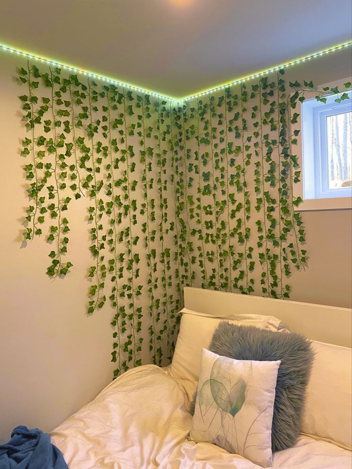 Image of Eden 8Ft Set of 2 Artificial Money Plant Vine,For|Home|Office|Garden|Decoration Artificial Plant with Pot