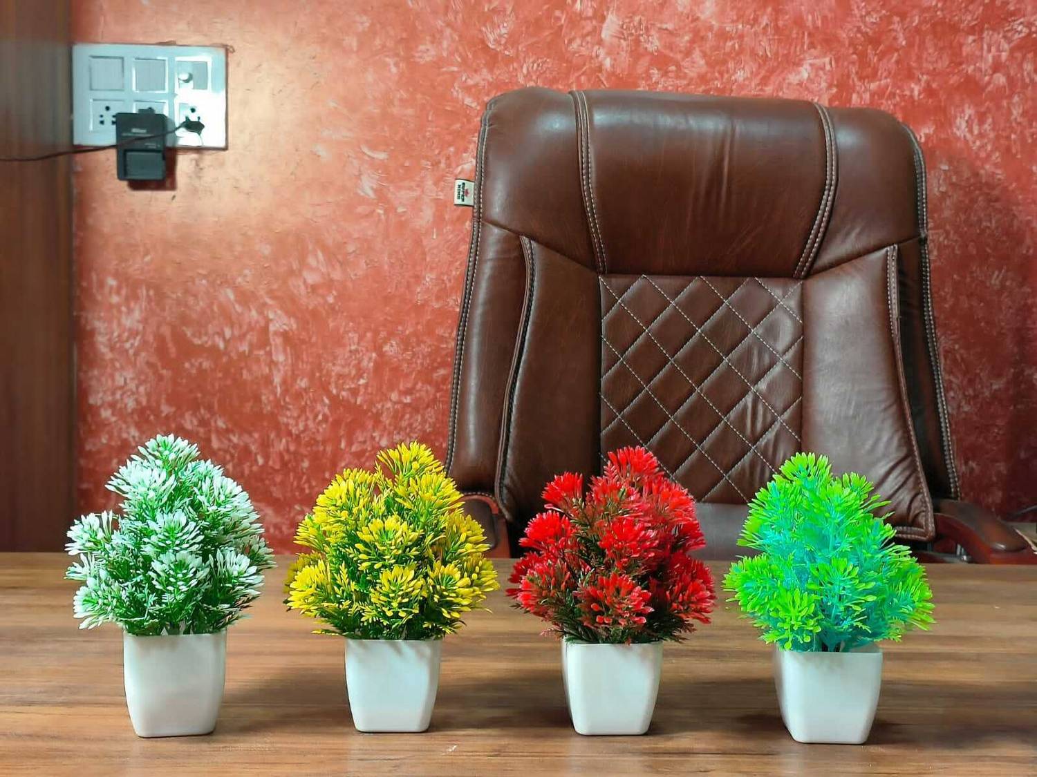 brozzo Bonsai Wild Artificial Plant  with Pot