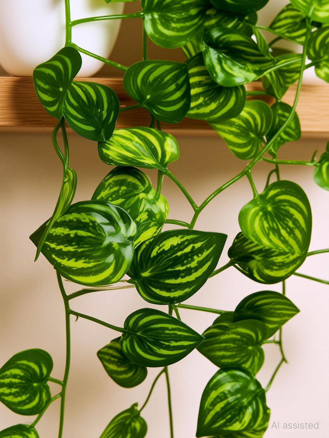 Image of fancymart Home Decor Real Touch Vine Plant Falling with Pot Small Size Wild Artificial Plant with Pot