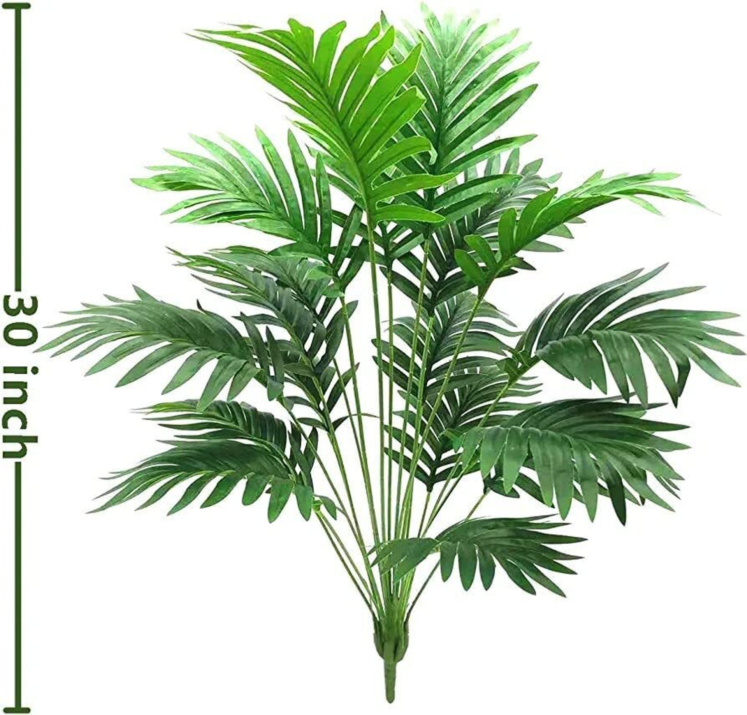 Image of BAARIG 24 Leaves Areca Palm Indoor Plant for Home /Shop /Office Decor /Gifting Without Pot Artificial Plant