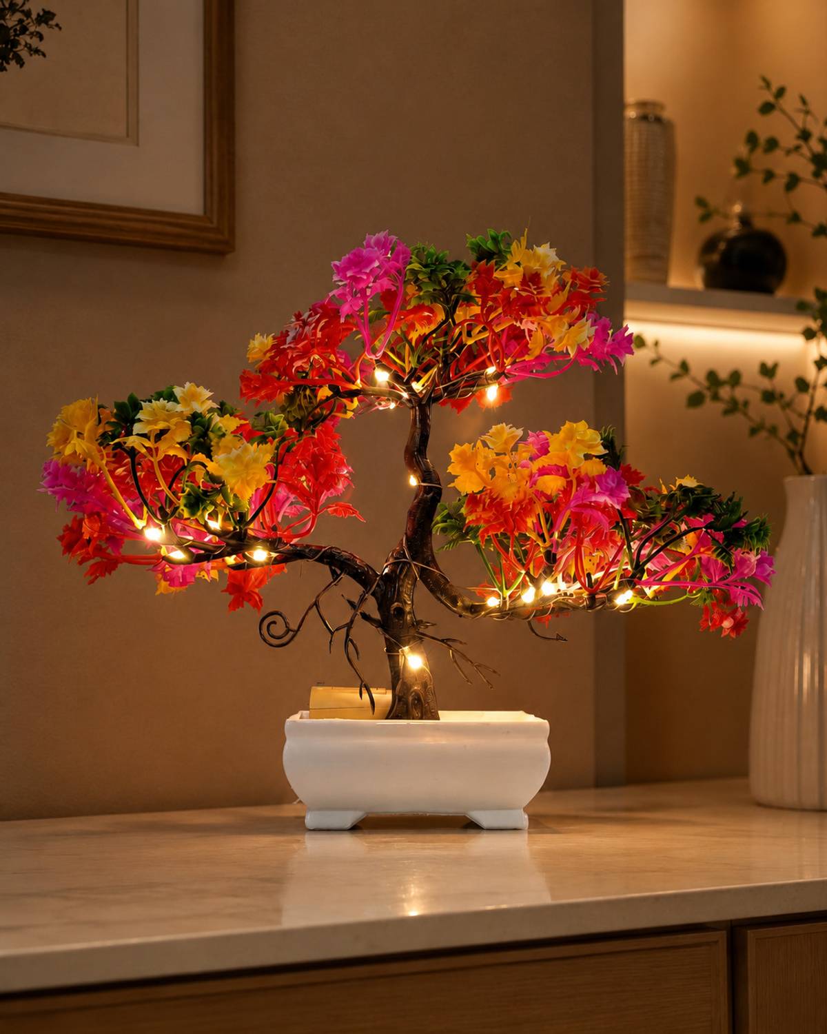 Aronik Multicolour LED Plant with Pot - Image 1