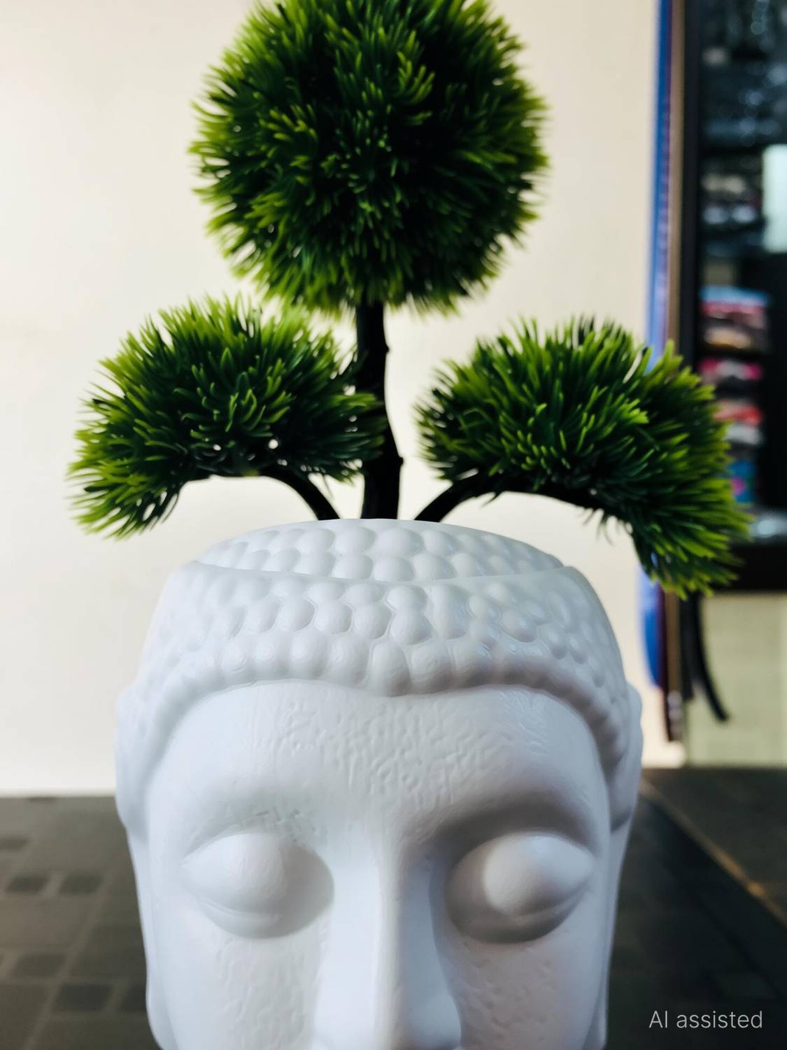 ductor Natural Looking Artificial Plant With Buddha Pot. For Home