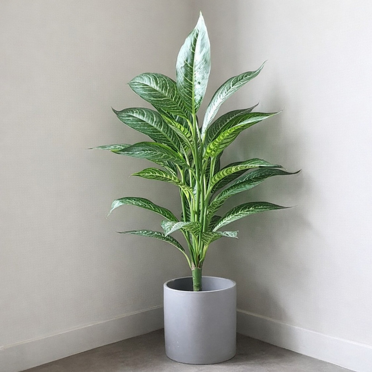 Image of Elencraft Realistic Large Plant 26 Faux Leaves without pot for indoor & Outdoor - 28 inch Artificial Plant