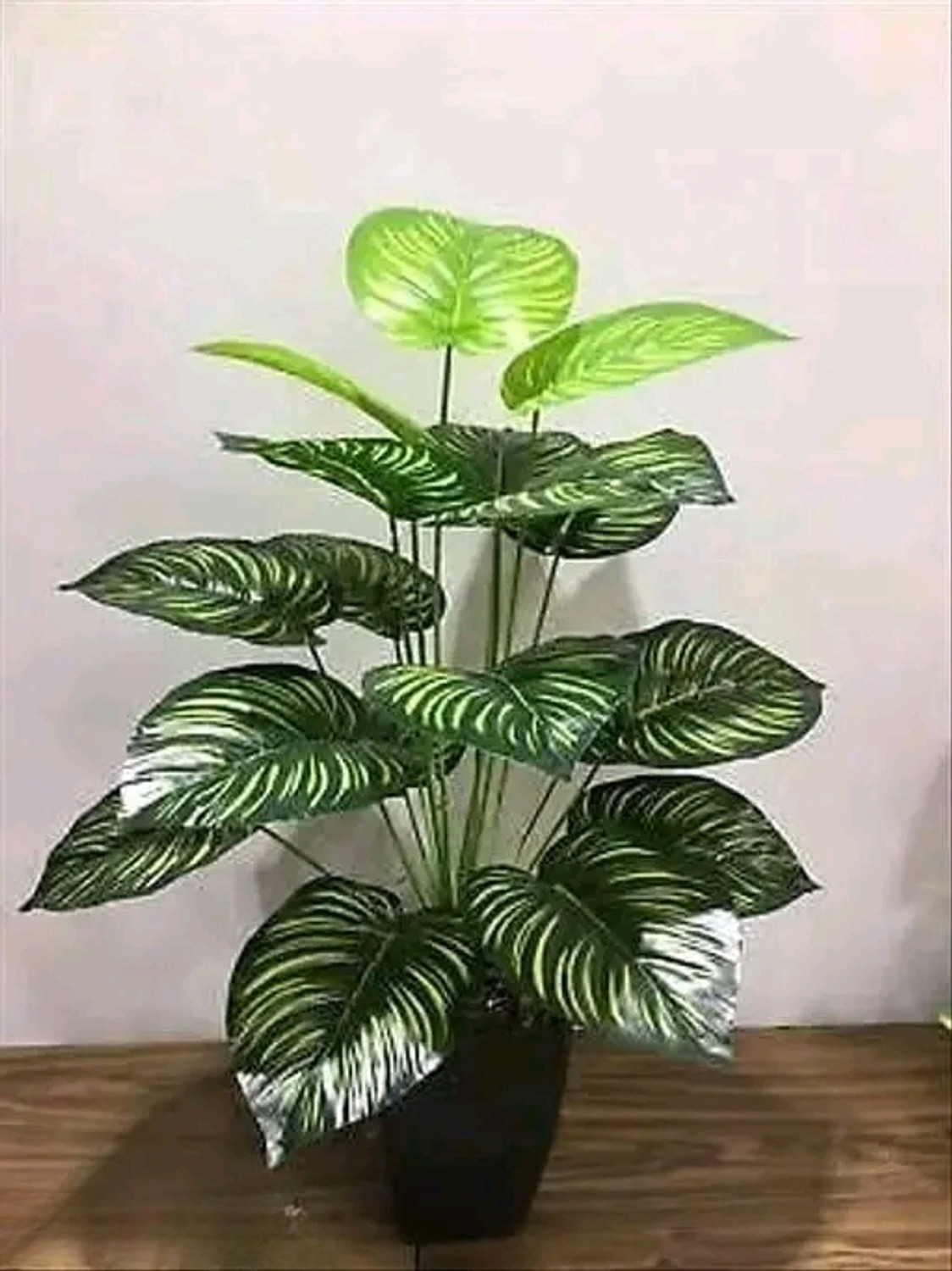 Image of FACKTREE 12 LEAVES ARTIFICIAL PLANT, HOME OFFICE, WEDDING DECORE , WITHOUT POT , Bonsai Artificial Plant