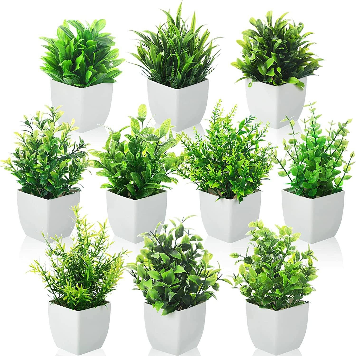 Litleo Bonsai Artificial Plant with Pot (14 cm, Multicolor)