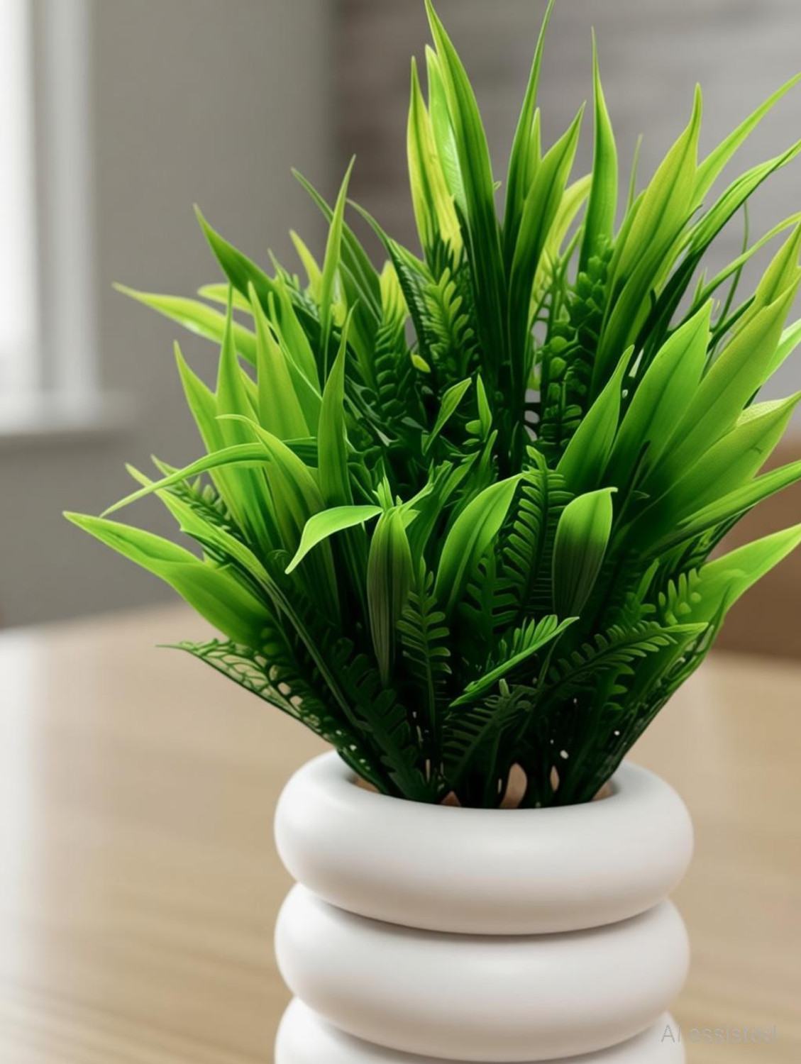 Image of Parthak Artificial Plants for Home Decor | Office Table, Living Room & Bedroom Bonsai Wild Artificial Plant with Pot