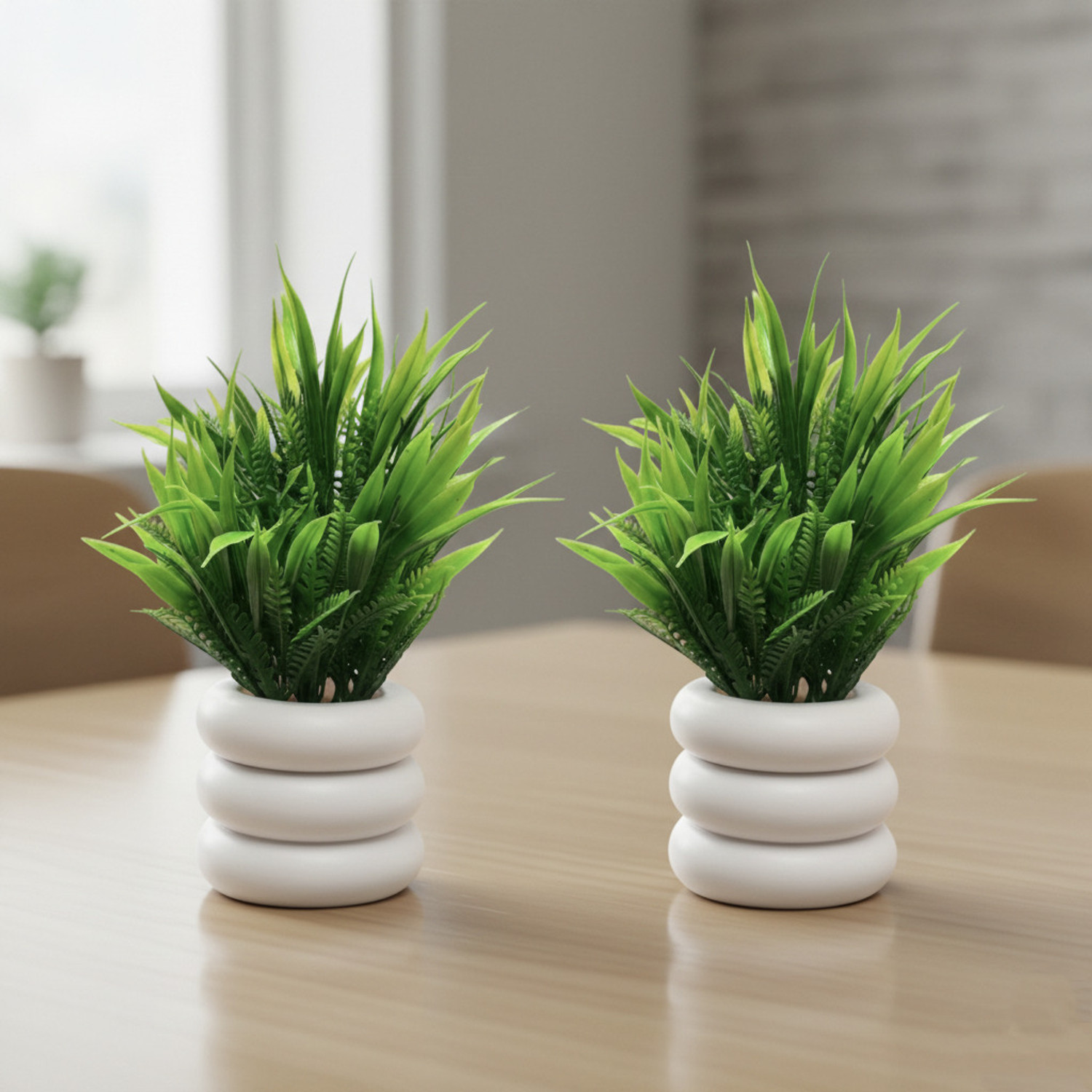 Image of Parthak Artificial Plants for Home Decor | Office Table, Living Room & Bedroom Bonsai Wild Artificial Plant with Pot