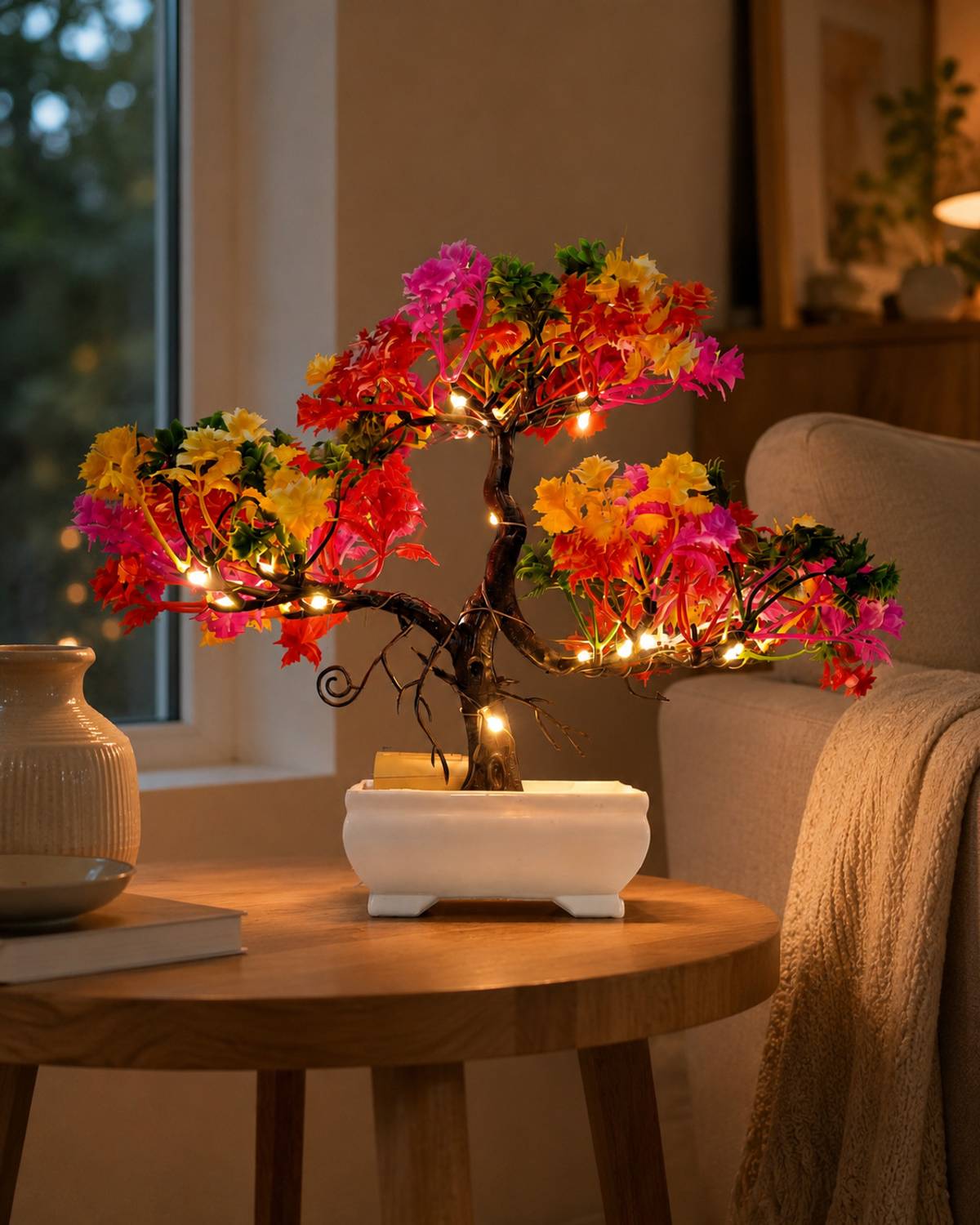 Aronik Multicolour LED Plant with Pot - Image 3
