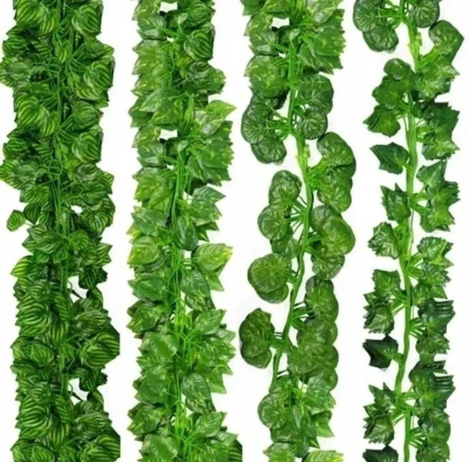 Eden 8Ft Set of 2 Artificial Money Plant Vine,For Home Office Gar