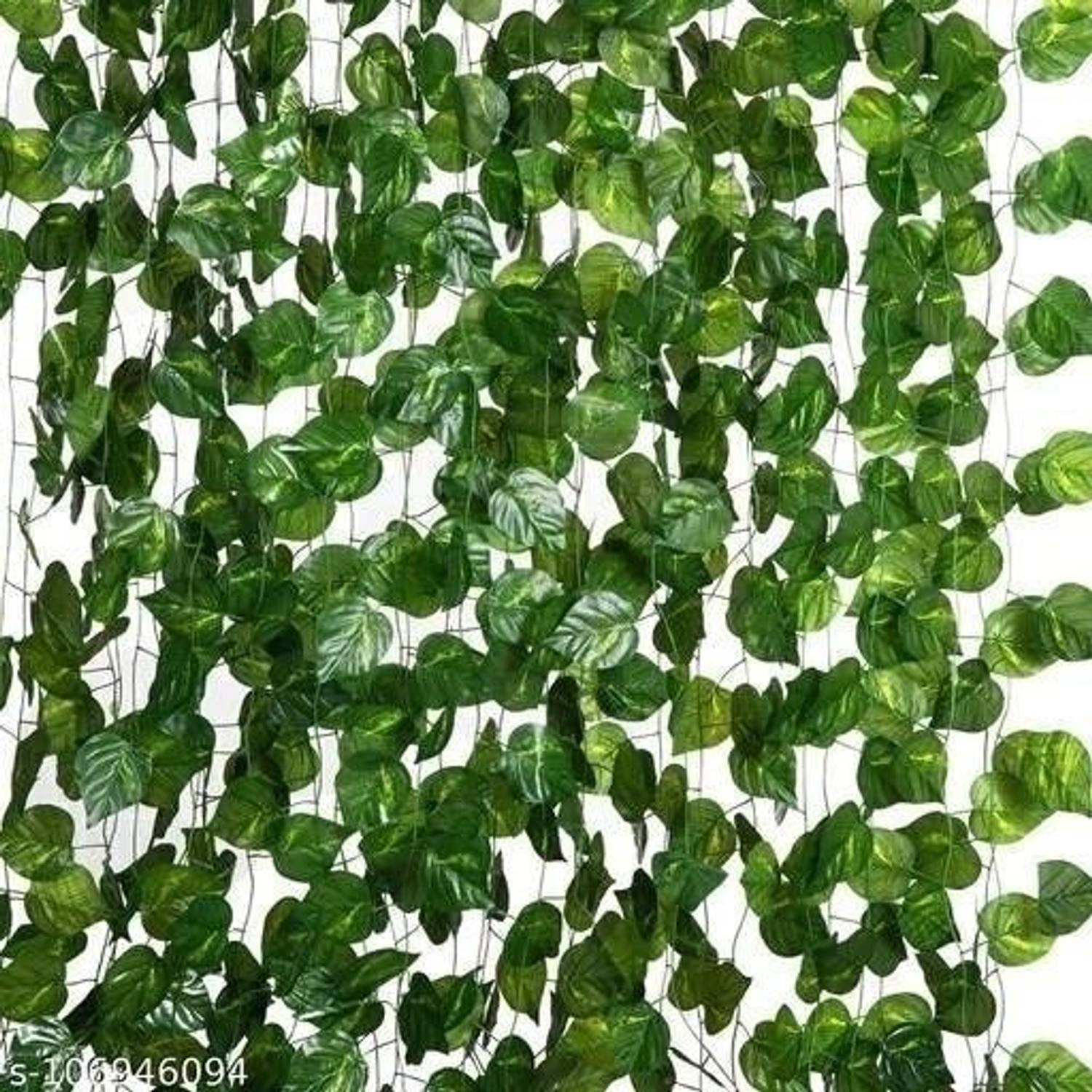 ENDECOR 8Ft 2 Artificial Money Plant Vine,for Home Wall Garden D