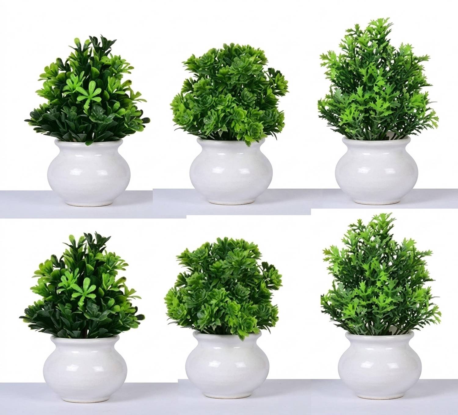 DODECROO Bonsai Wild Artificial Plant with Pot (20 cm, Green)