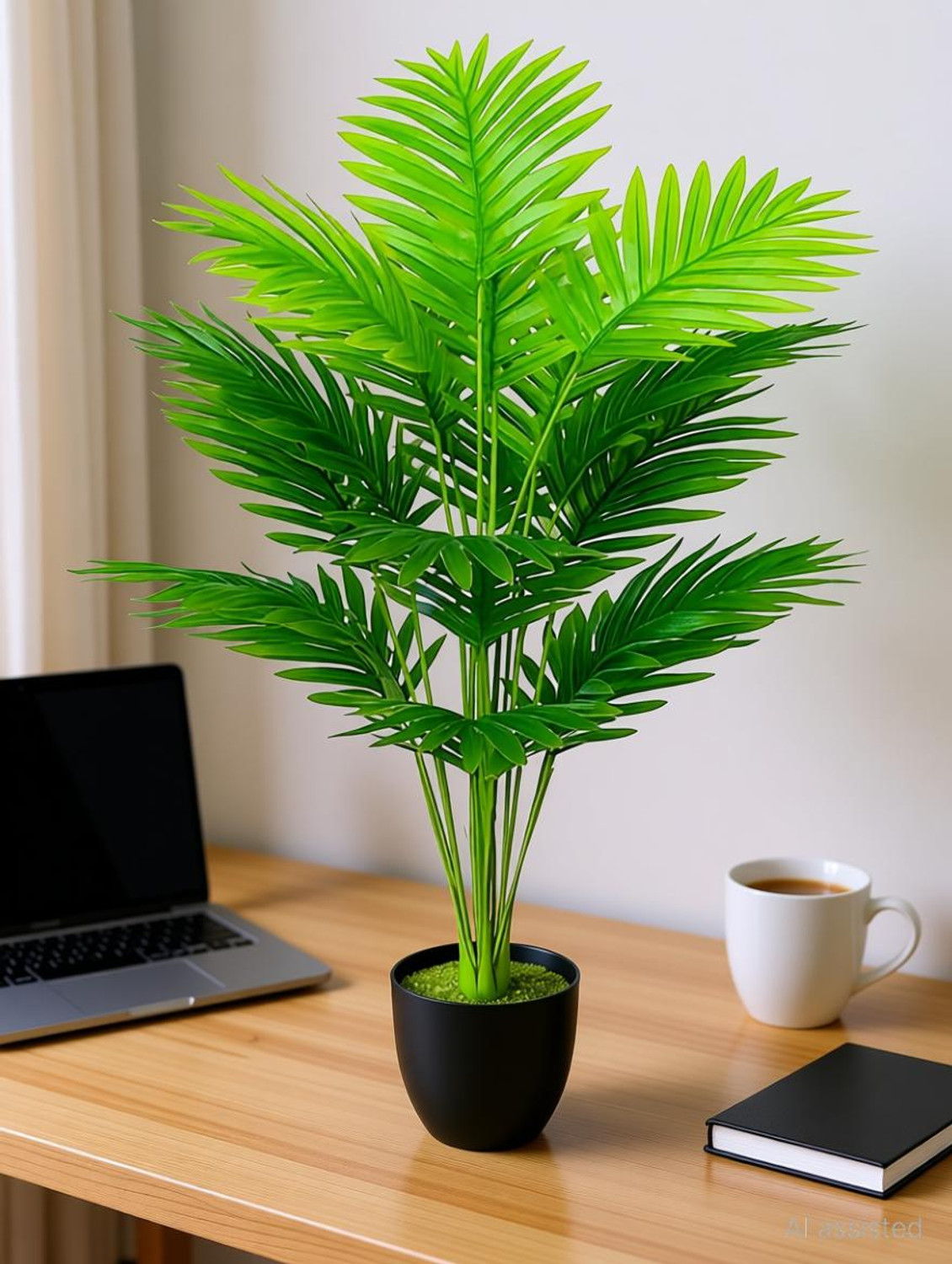 Image of De Gardenia Artificial Areca Palm Plant with 18 Leaves Artificial Plant