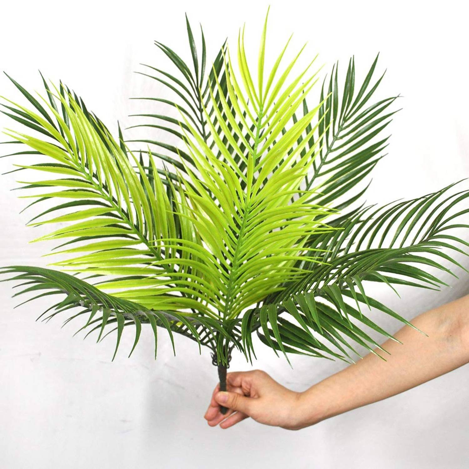 ARICKDECOR Artificial Areca Palm 9 Leaves | without Pot | Natural Looking Indoor Plant Artificial Plant