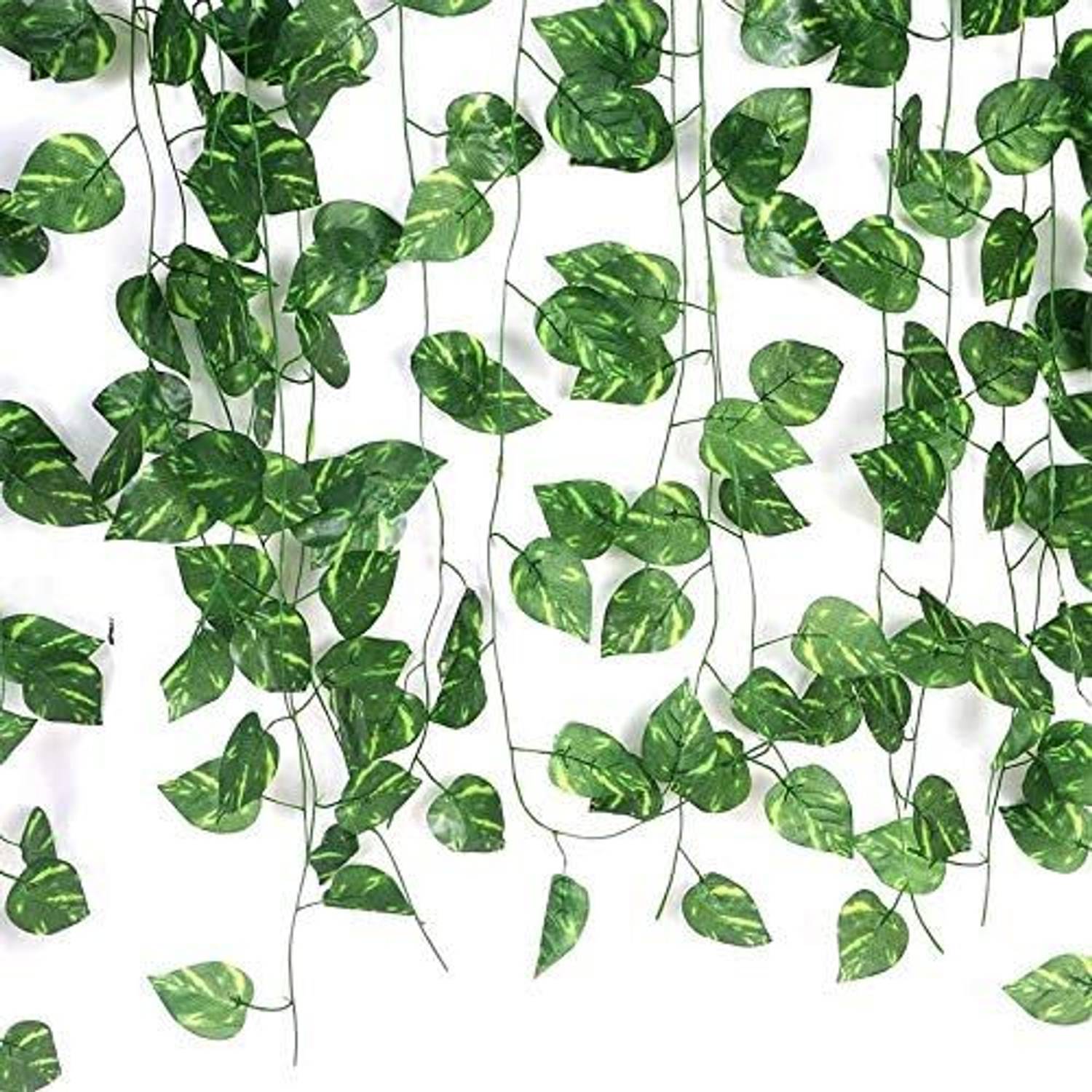 Akaar 8Ft Set of 3 Artificial Money Plant Vine,For Home Office Ga