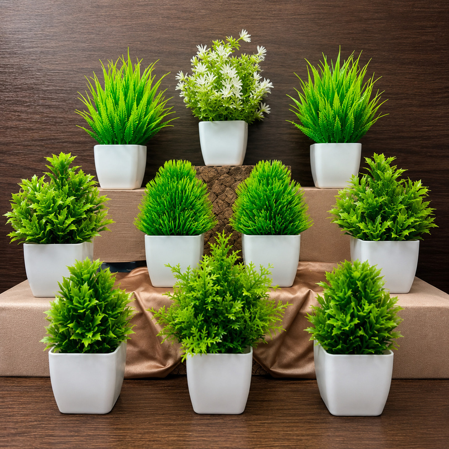 Image of Akp Home & Office Decor Artificial Plant Bonsai Wild Artificial Plant with Pot