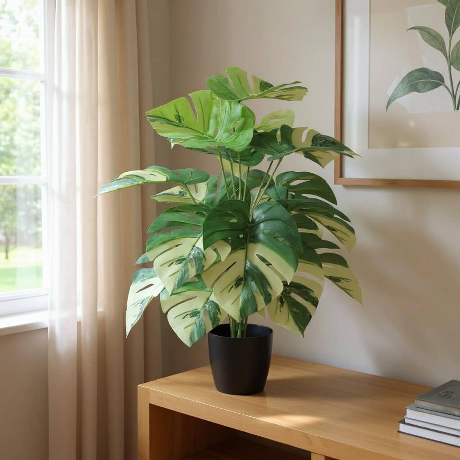 Buffels India bi18monster Artificial Plant  with Pot