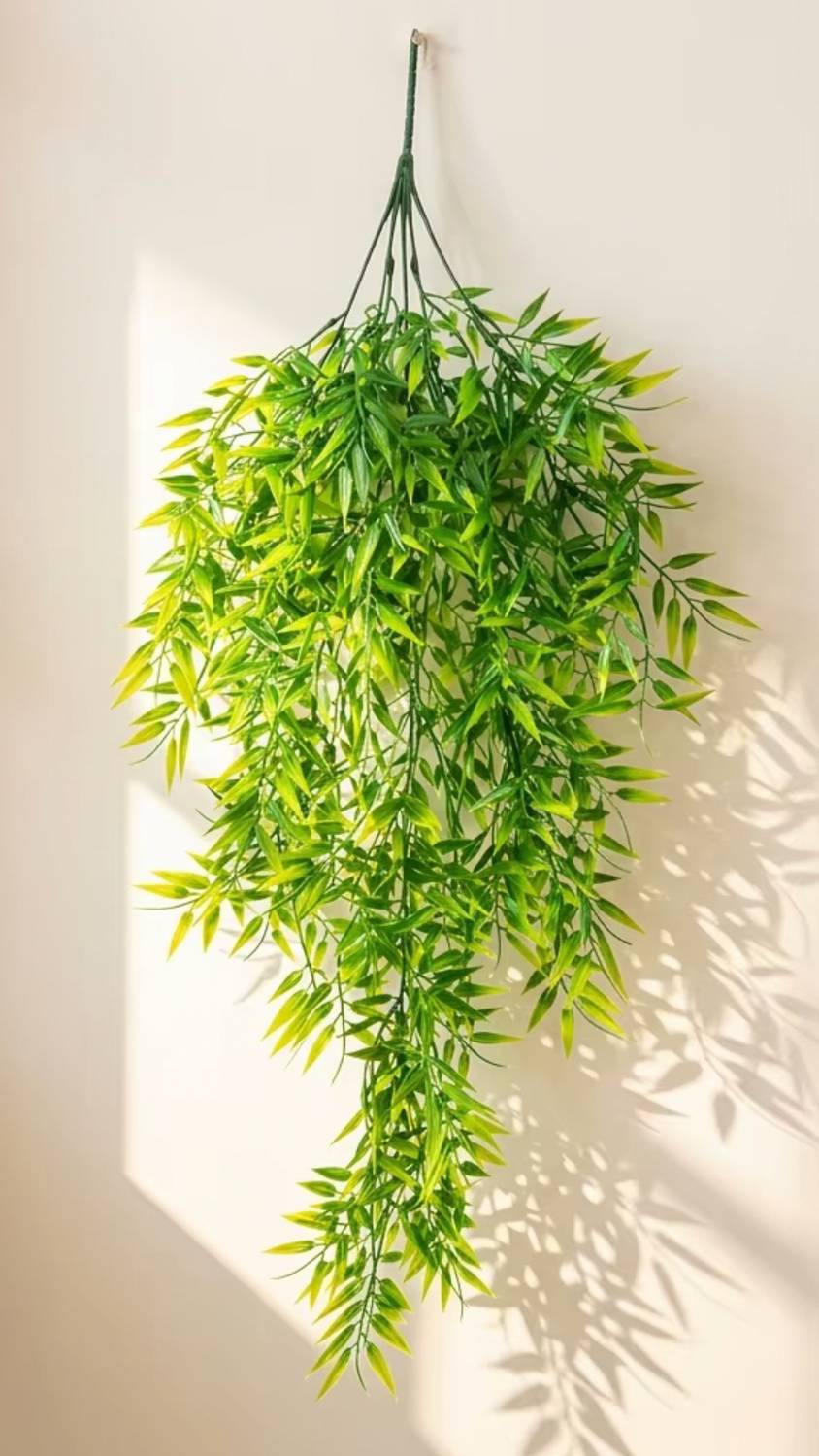Ansaribrothers Artificial09_Bamboo-Hangingplants Pack of One- For Hme Decoration Artificial Plant