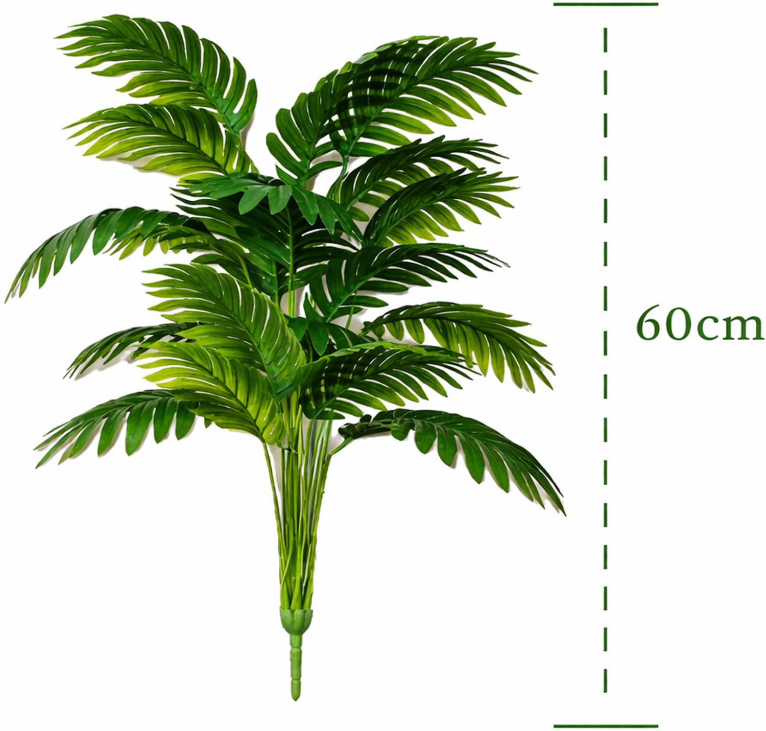 Image of Anbia 12 Leaves Artificial Palm Plant with White Pot Bonsai Artificial Plant with Pot