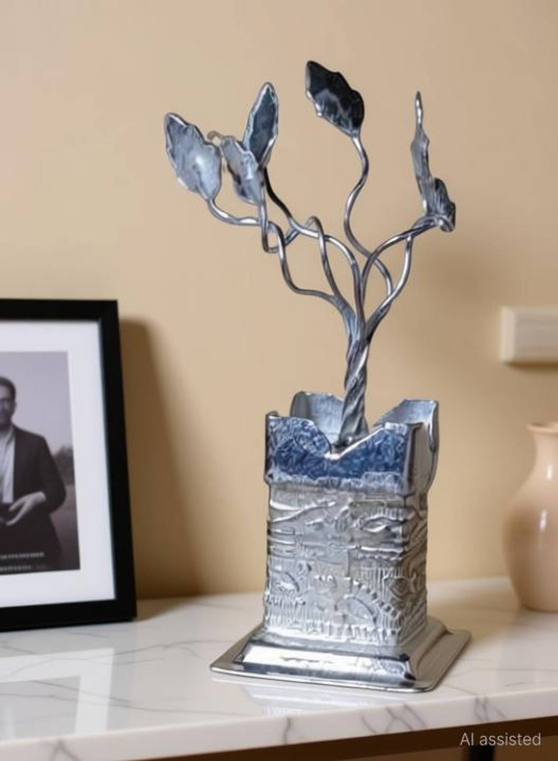 Aaina creations TULSI PODHA Artificial Plant  with Pot