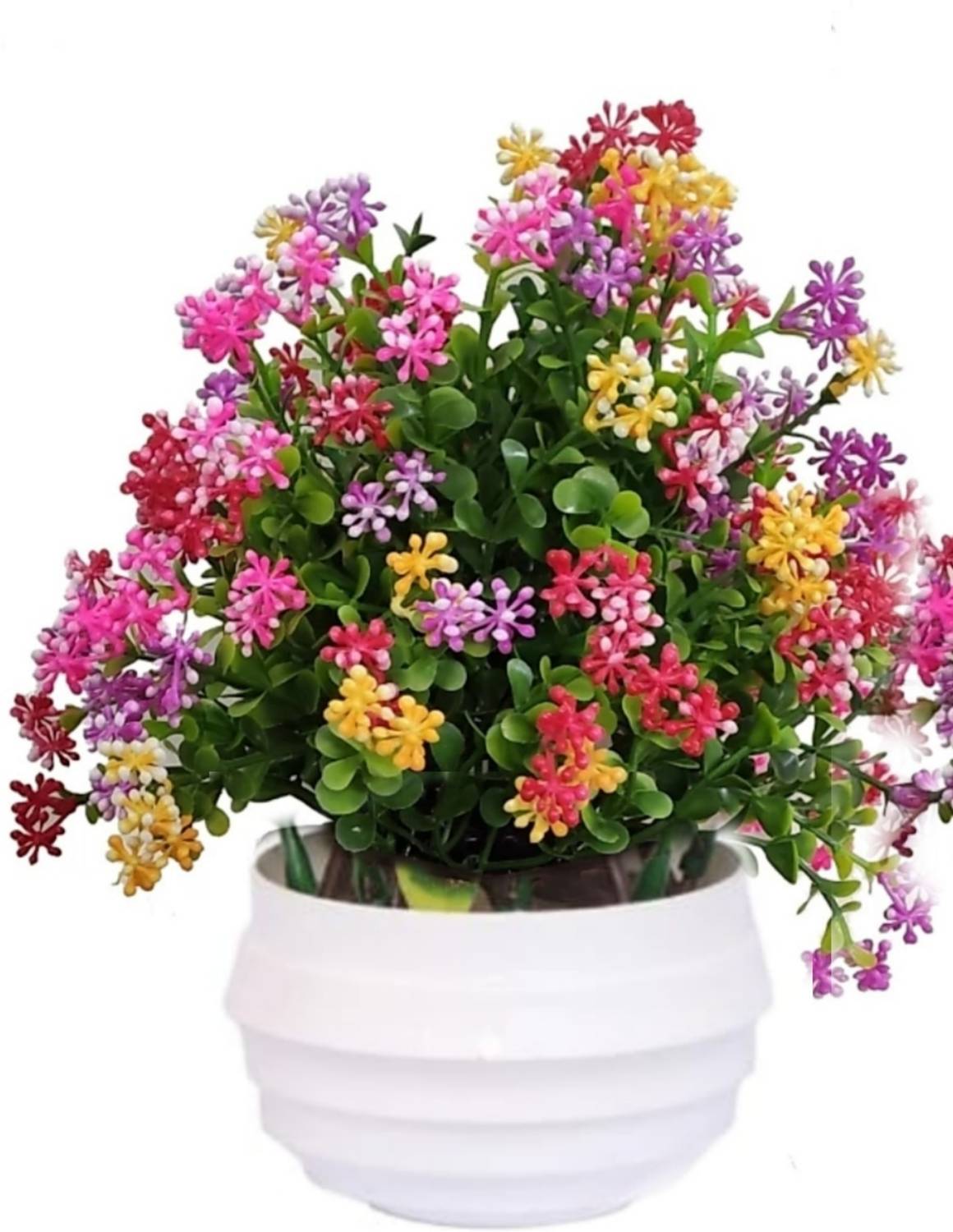 zonezer Set of 1 fancy artificial flowers plant for home temple d