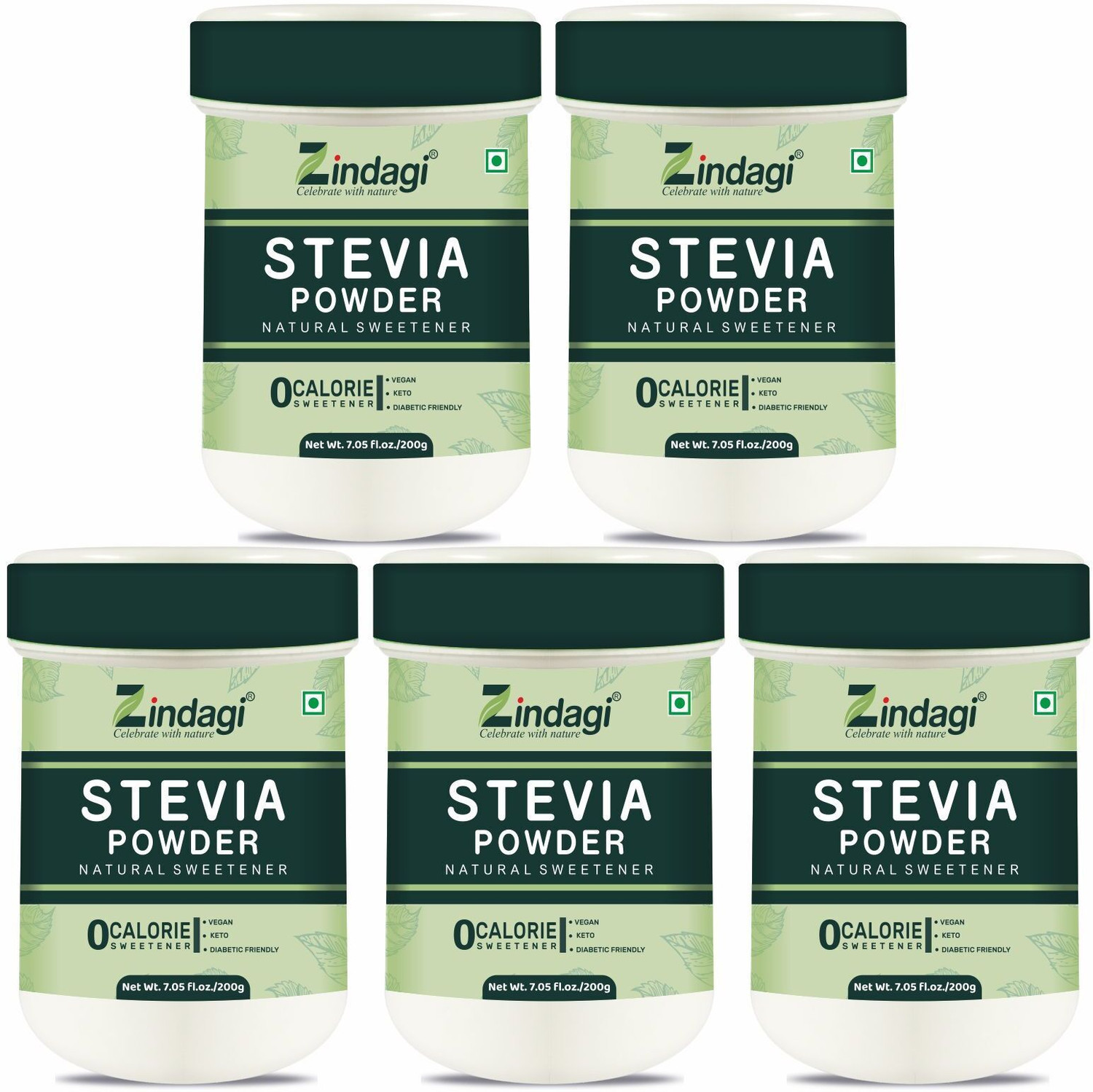 Image of Zindagi Stevia Sugar Powder | pure stevia sugar | zero calories sweetener | Sweetener