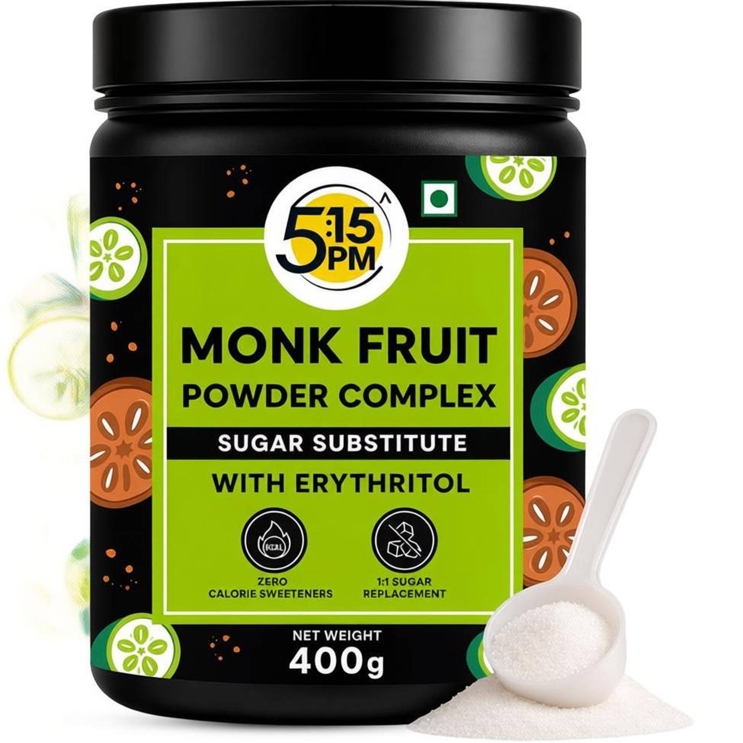 5:15PM Monk Fruit Complex with Erythritol | MonkFruit For Cooking & Baking Sweetener