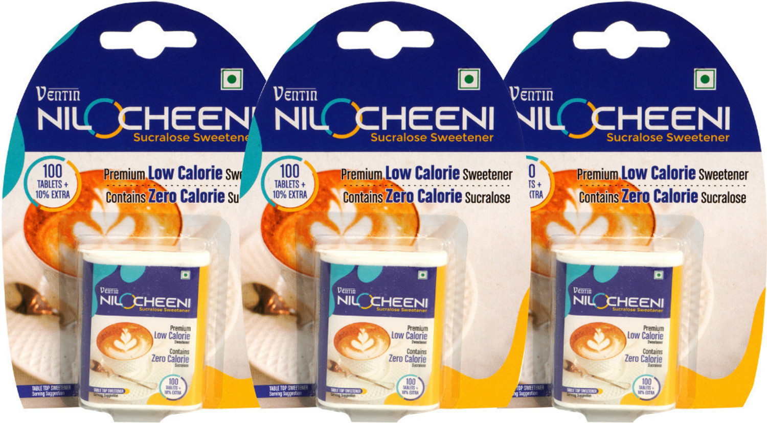 Image of NiloCheeni Sugar-free 110 Tabs | Zero calorie | Diabetic and Vegan Friendly Sweetener
