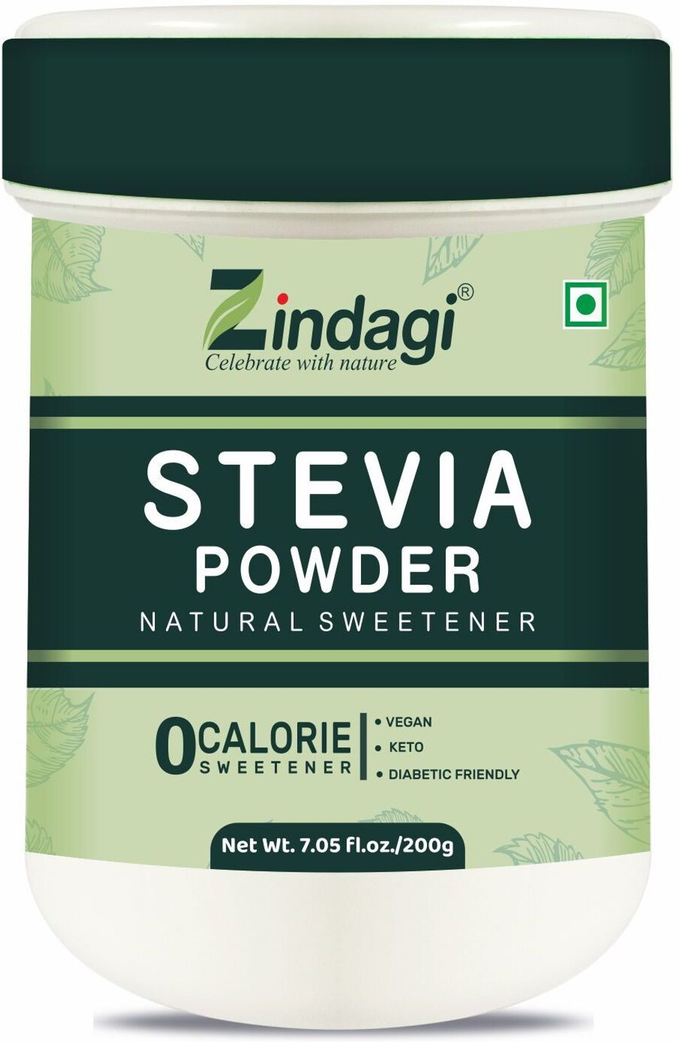 Image of Zindagi Stevia Sugar Powder | pure stevia sugar | zero calories sweetener | Sweetener