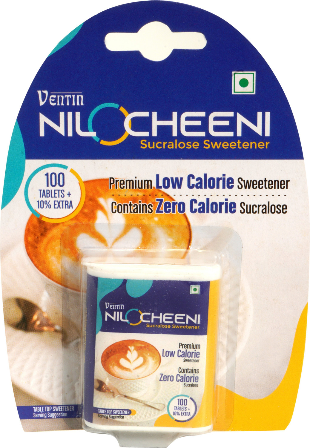 Image of NiloCheeni Sugar-free 110 Tabs | Zero calorie | Diabetic and Vegan Friendly Sweetener