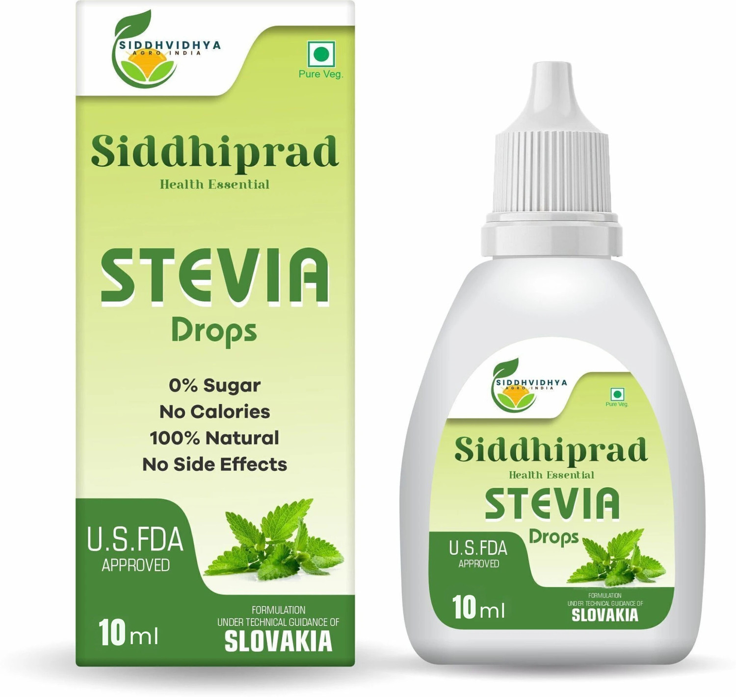 Image of Siddhiprad Stevia Drops Artificial Ayurvedic Sweetener