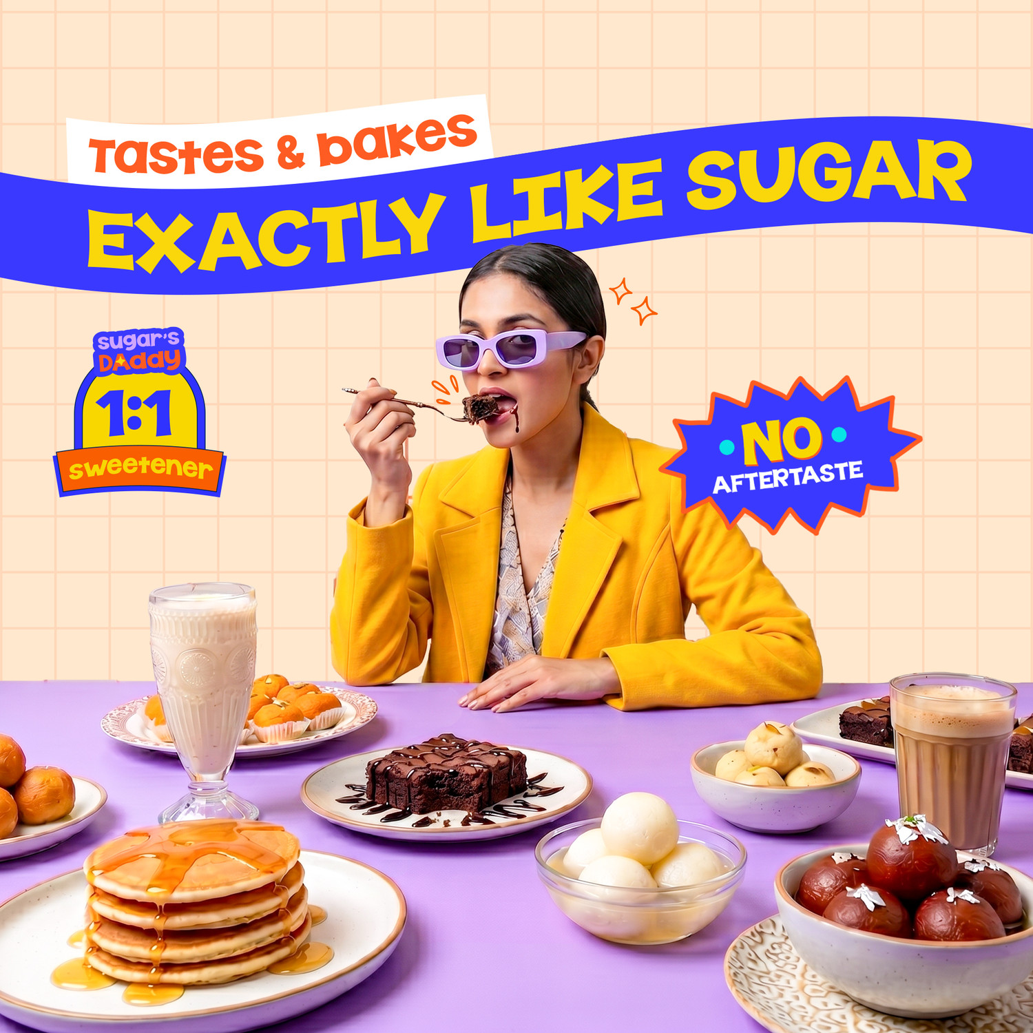 Image of Beyond The Sugar Monk Fruit & Allulose Natural Sweetener | No Erythritol | Diabetic Friendly Sweetener