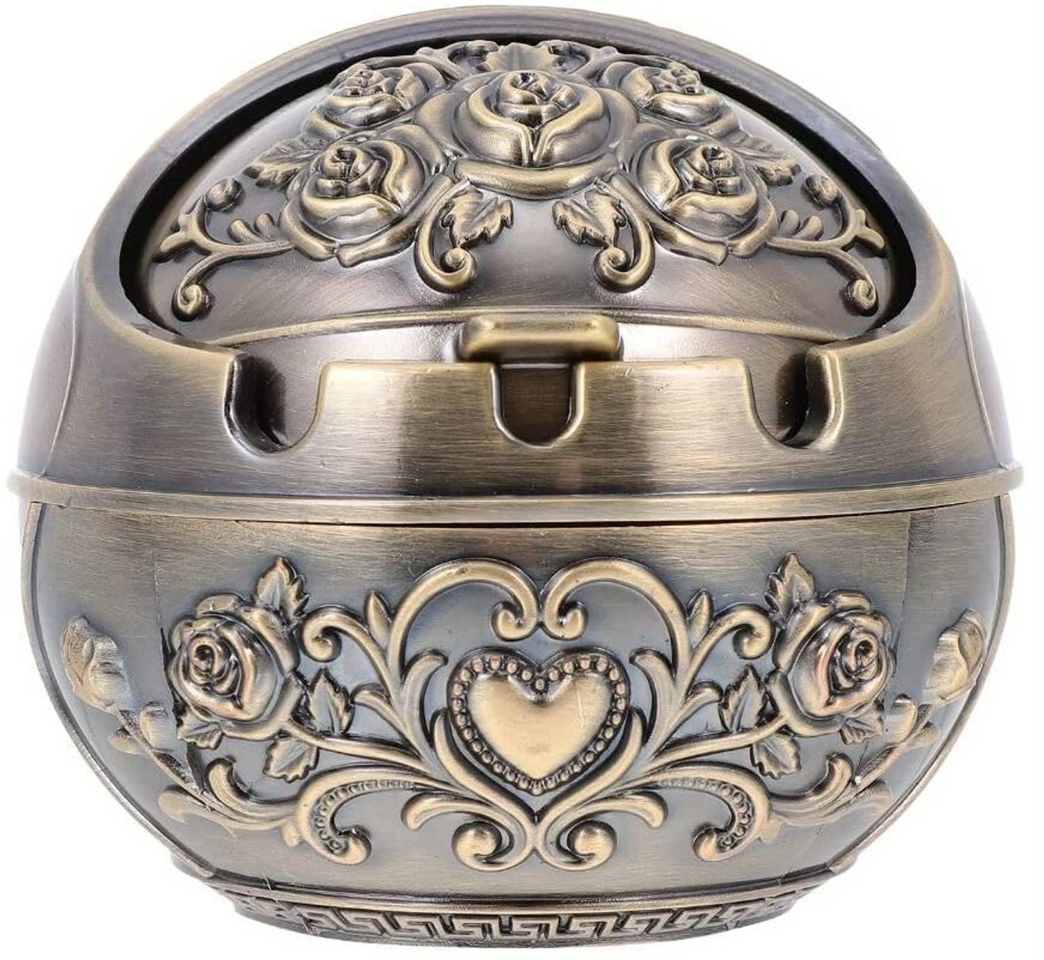 ANGELICENERGY Gold Stainless Steel Ashtray