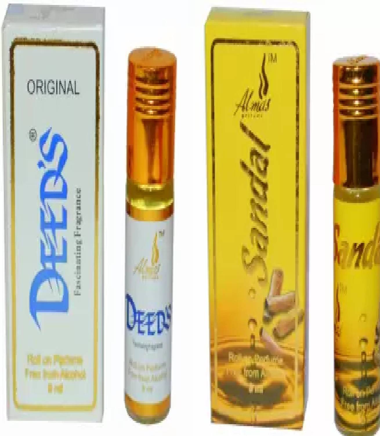 Almas FASCINATING SANDAL + DEEDS POCKET Floral Attar (Musk) Floral Attar