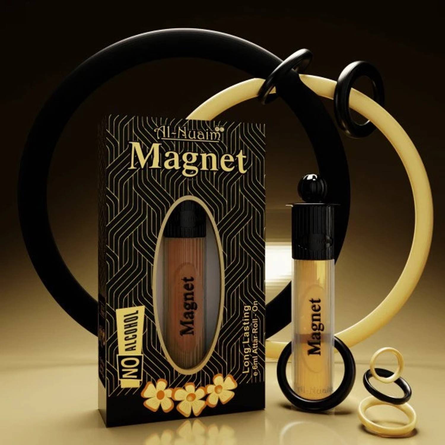 Al-Nuaim Magnet 6 ml Attar Roll-On |Women, Men| Alcohol Free Floral Attar