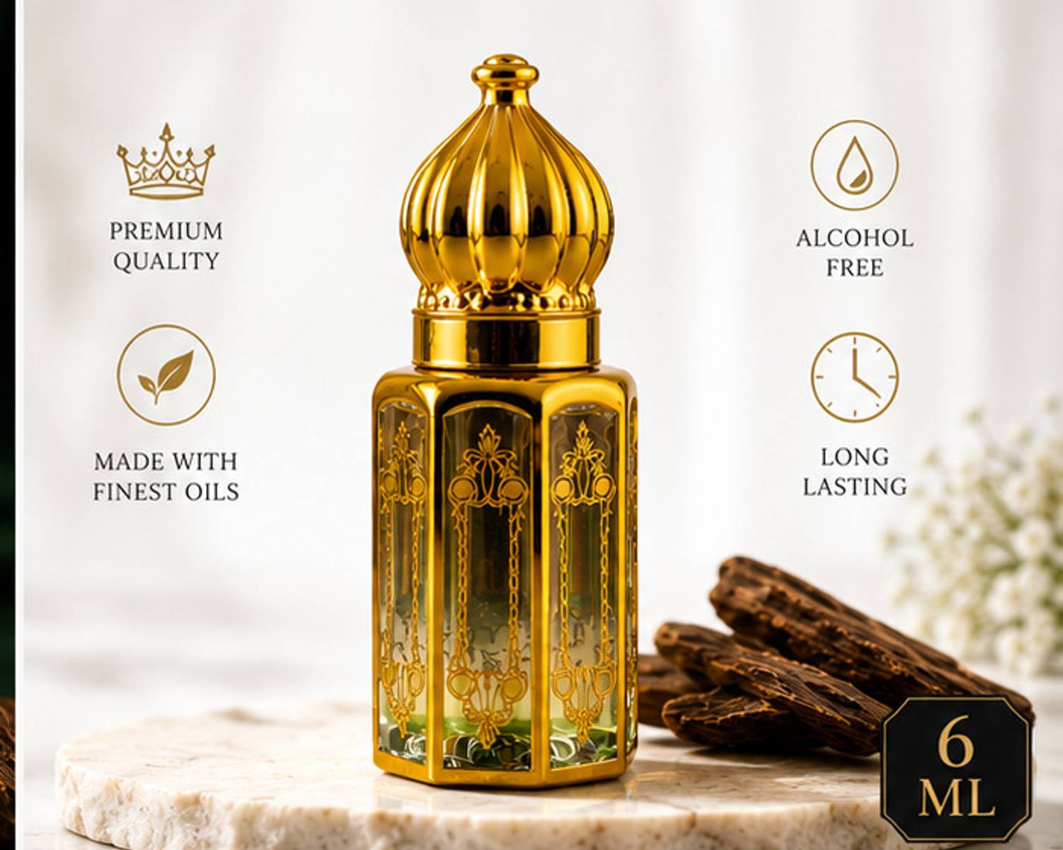 kasraz KZ-Attar Royal Oud Attar Perfume Oil - Image 2
