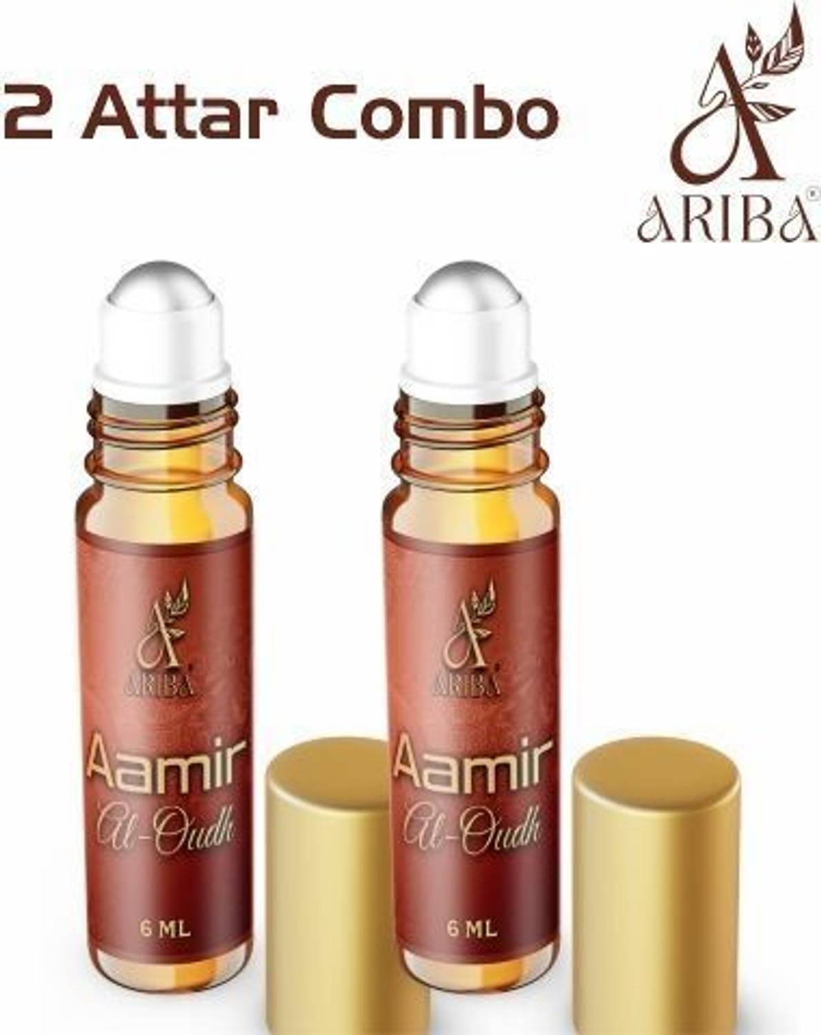 Ariba AMEER AL OUDH ATTAR ARIBA_6Ml_EACH PACK OF 2 Floral Attar