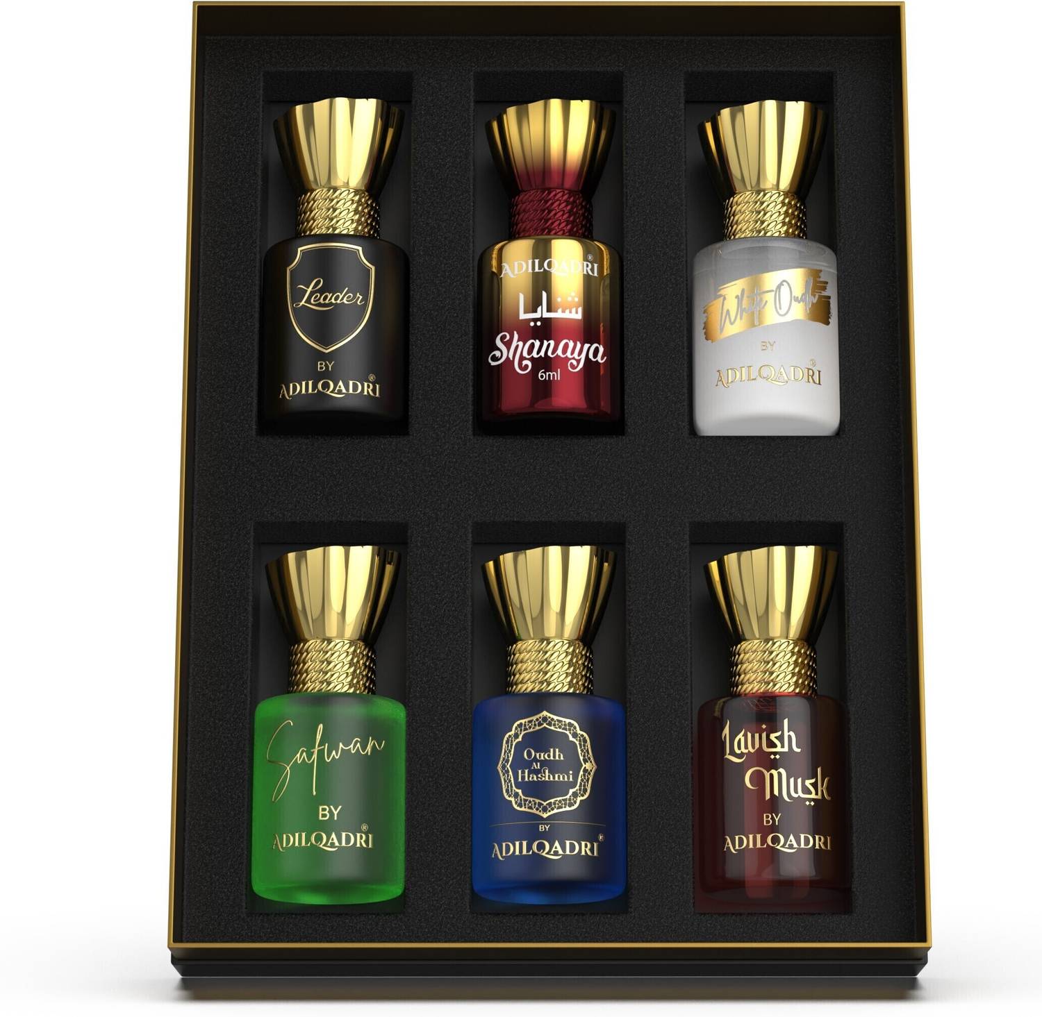 Adilqadri Assorted Attar Combo Pack Pack of 6 · 5.5 ml (33 ml total) - Image 2