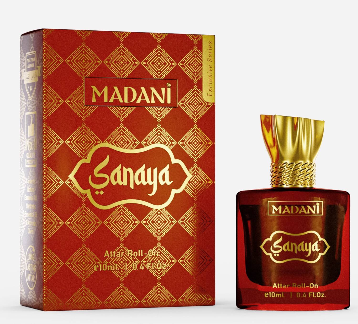 Madani Sanaya Luxurious Unisex Attar Roll On 24 Hours Long Lastin