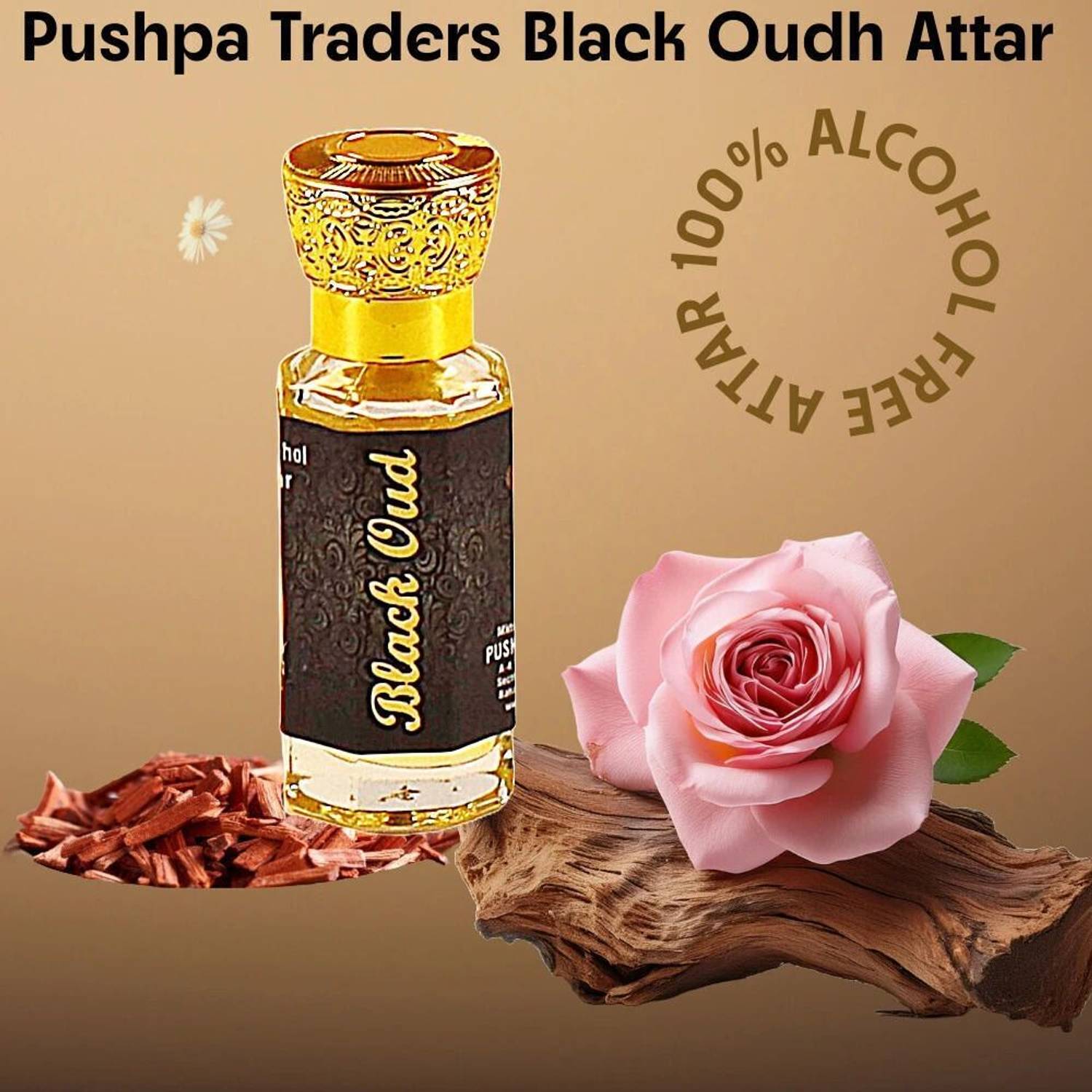 loozer Black oud-12-ml Floral Attar - Image 1
