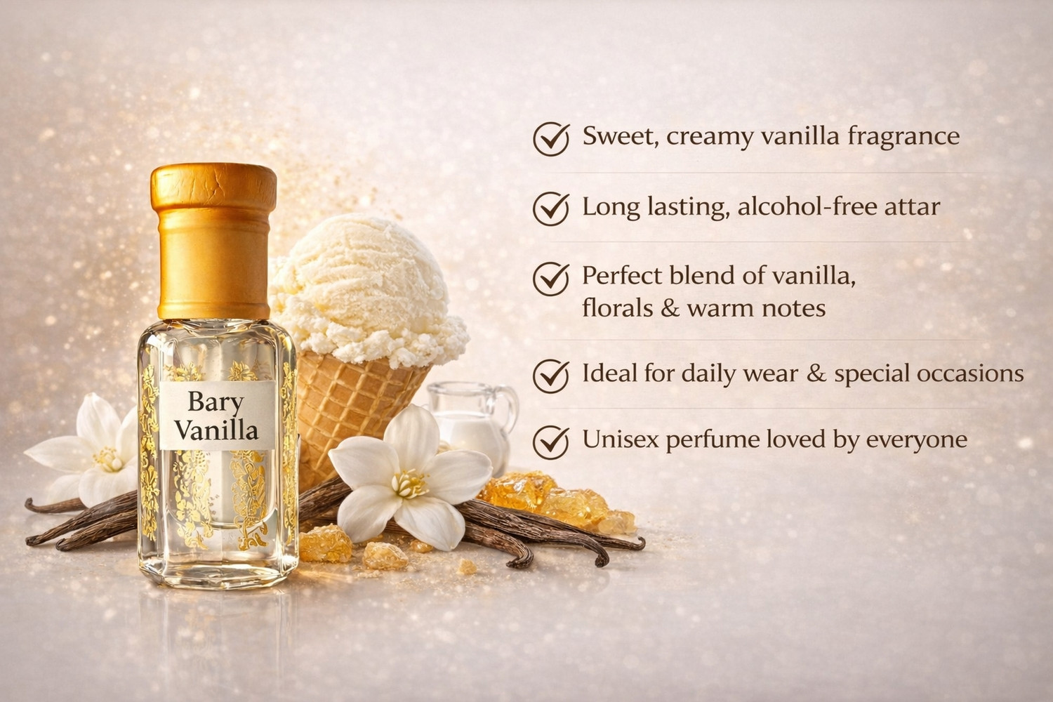 Image of Easteria perfume Vanilla Floral Attar