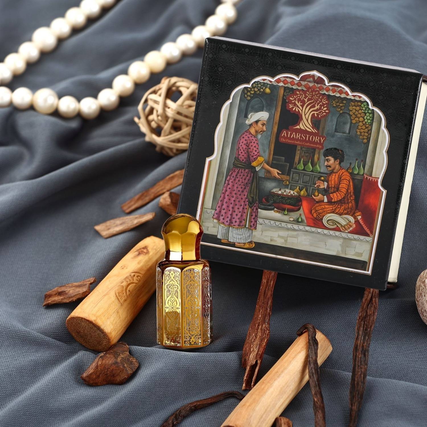 ATARSTORY Black Rose Oudh Best Luxury Attar | Alcohol Free Roll On for Daily use Herbal Attar