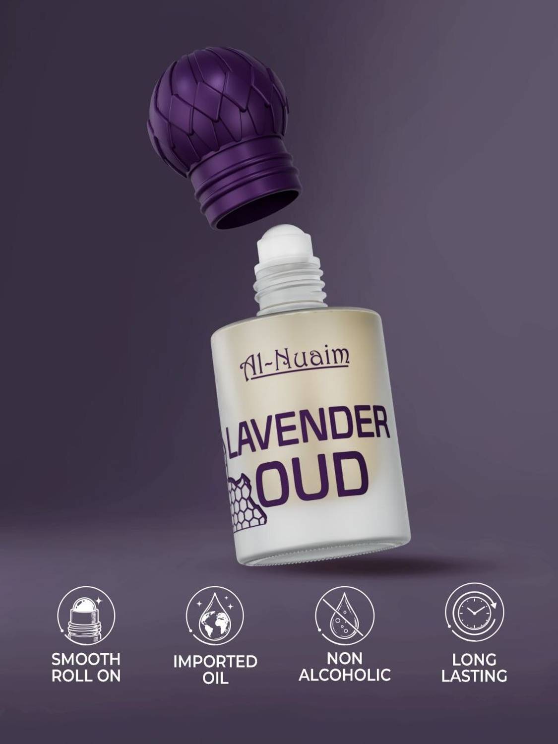 Al-Nuaim Lavender Oud Attar Herbal Fragrance Oil - Image 4