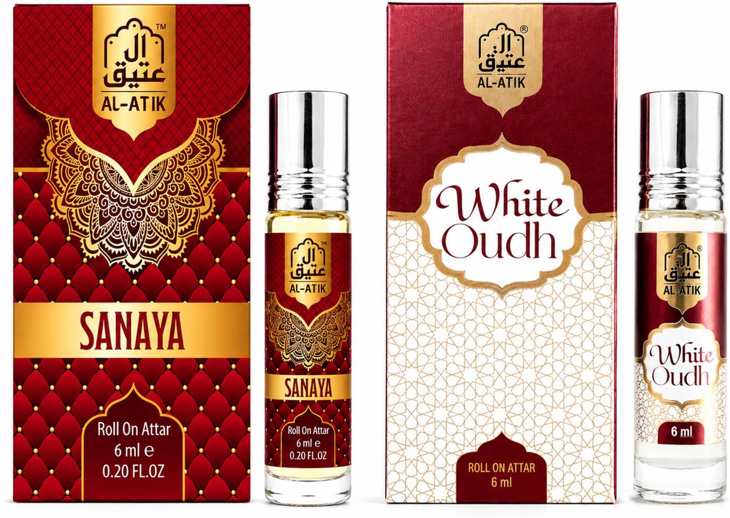 AL-ATIK SANAYA & WHITE OUDH Floral Attar