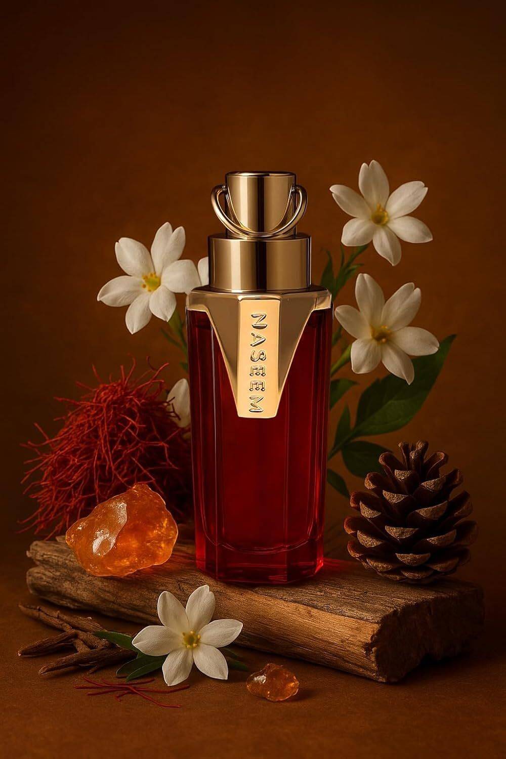 NASEEM Carmine Attar Amber Woody Scent 15 ml - Image 2