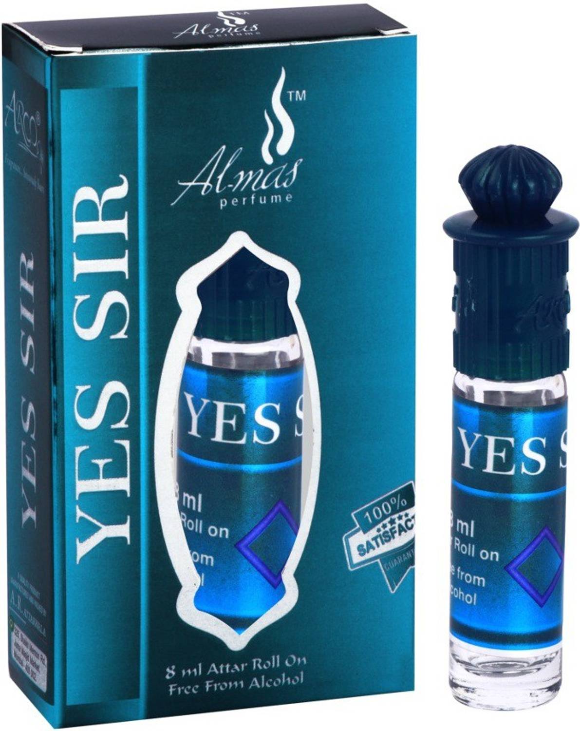 Almas BRAND 100% ORIGINAL (YES SIR) GREAT FRAGRANCE LONG-LASTING (UNISEX) 8ML Floral Attar