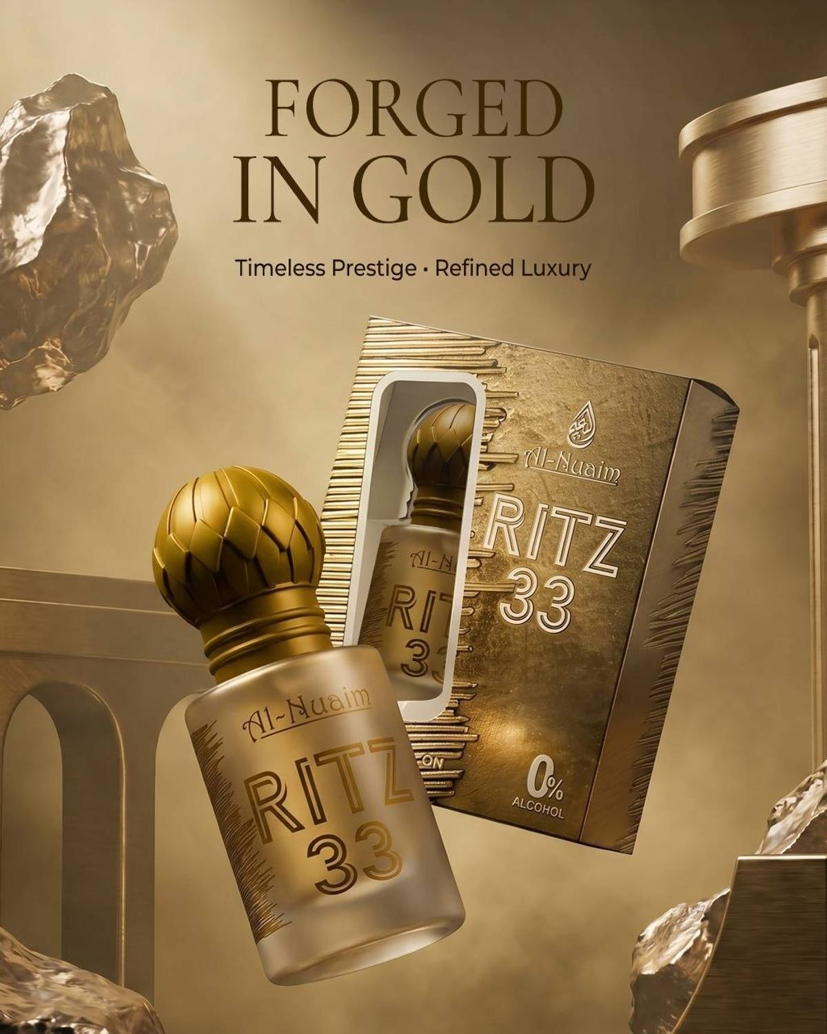 Al-Nuaim Ritz 33 Attar Classic Floral Scent Oil - Image 3